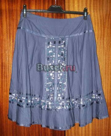 Юбка синяя блеск 48-50 р Санкт-Петербург