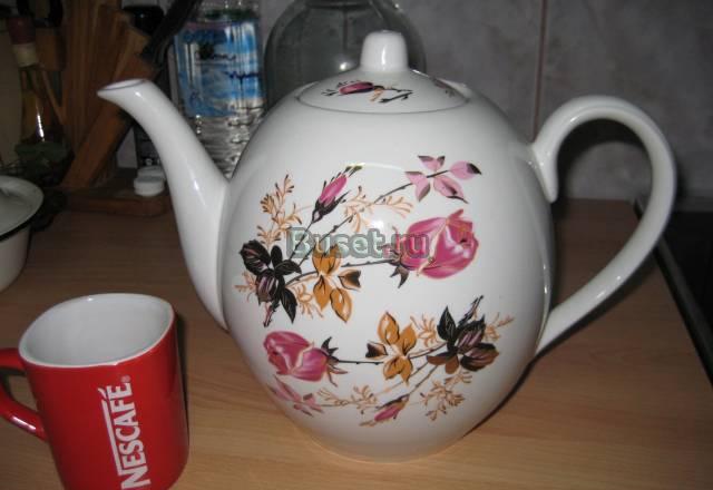 Чайник заварочный из фарфора (3,5 л.) Москва