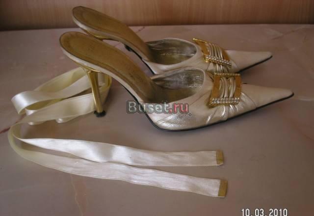 Босоножки летние нат. кожа/атлас р.36 Ростов-на-Дону