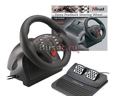 Руль Trust GM-3500R Force Feedback Steering Wheel Москва