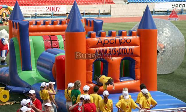 Надувные аттракционы для активного отдыха Новосибирск