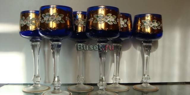 Бокалы с лепкой Москва
