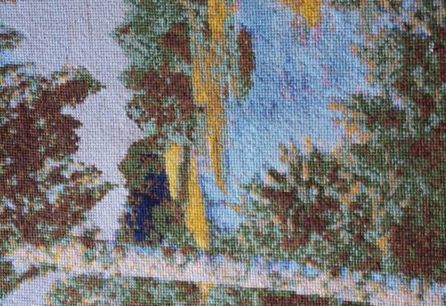 Картины ручной работы вышитые крестом Санкт-Петербург