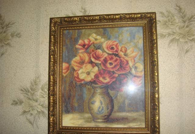 Картина вышивка Москва