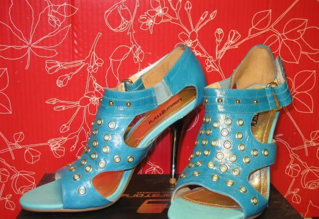 Босоножки бирюзовые, 38р. НОВЫЕ! Москва