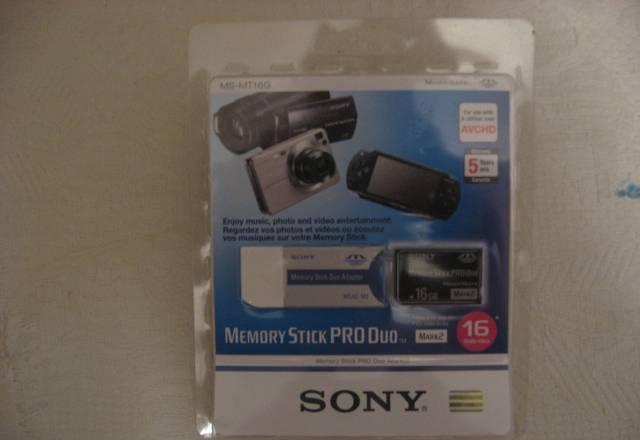 Карта памяти sony Memory Stick PRO Duo 16Gb Mark2 Москва