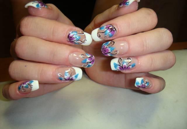 Качественное наращивание ногтей акрил гель Москва