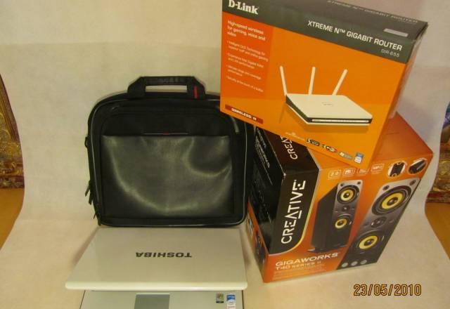 Toshiba portege M600+D-link DIR-655+creative T40 Москва