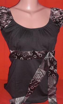 Блузка эффектная в цвете шоколад. Новая.48 Москва