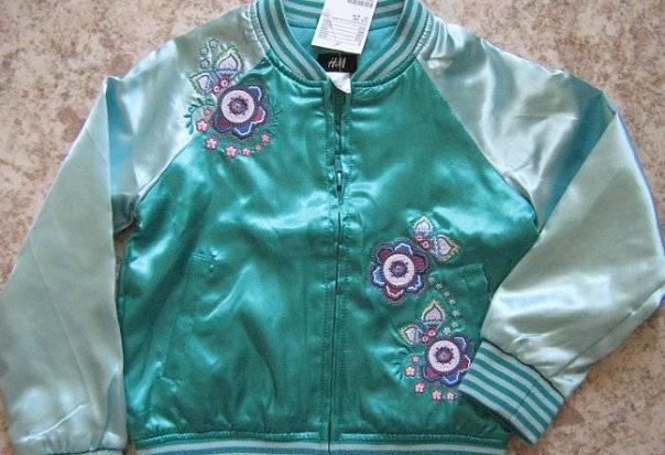 Новая атласная курточка (ветровка) HM из Финляндии Санкт-Петербург