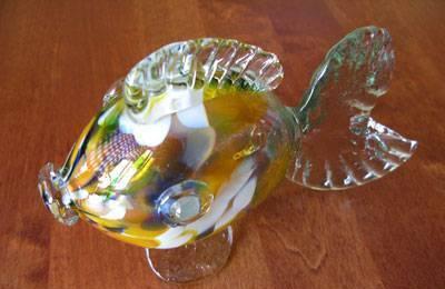 "Золотая рыбка" Цветное стекло " Москва