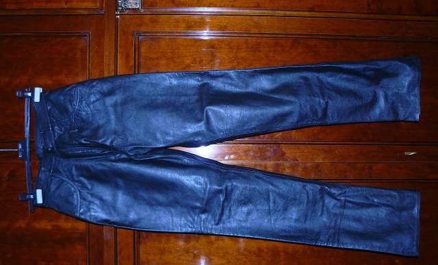 Брюки черные кожаные Москва