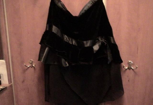 Юбка из искусственного бархата и сетки,разм 48/50 Москва