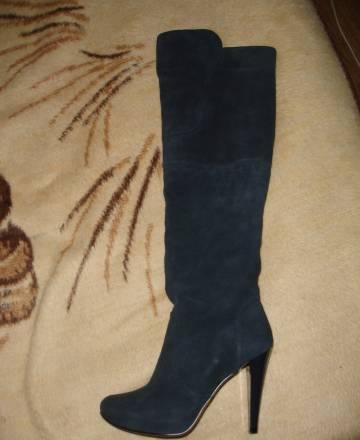 Совершенно новые сапоги весна-осень замшевые Москва