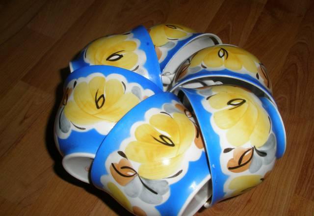 6 чашек+6 блюдец оочень красивые Москва