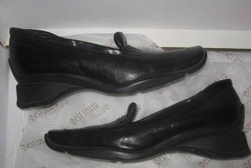 Мягкие туфли из нат.черной кожи,38 р-р Москва