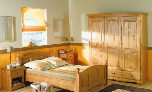 Мебель для спальни из сосны. Кровати, Шкафы Москва