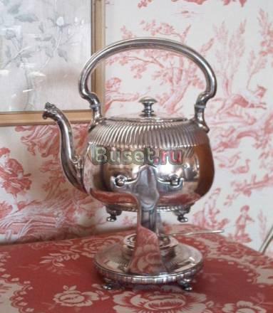 Чайник-бульотка. Посеребренный, начала хх в Москва