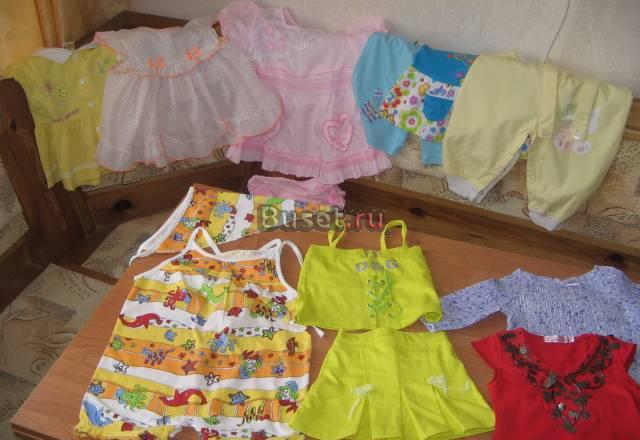 Пакет летних вещей на девочку примерно  5-8 мес Санкт-Петербург