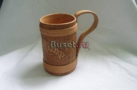 Кружка из бересты Москва