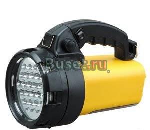 Аккумуляторный 19 светодиодный(+ 24 LED)прожектор Москва