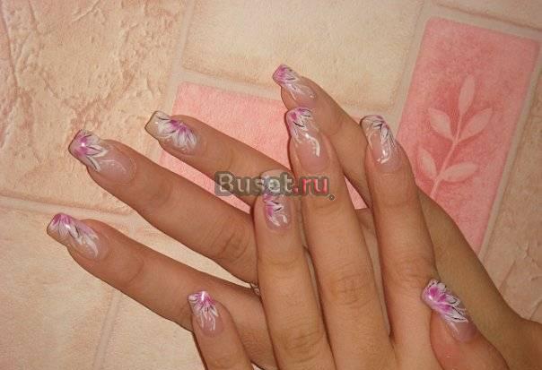 Качественное наращивание ногтей акрил гель Москва