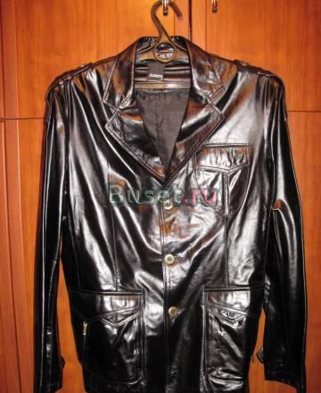 Пиджак из натуральной кожи от Azzaro (50-52 XL) Москва