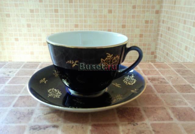 Лфз.Фарфор.Чашечка и блюдце Москва