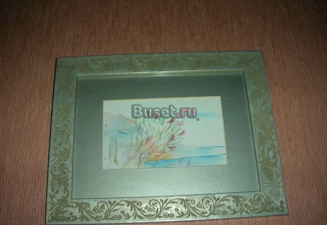 Картина акварель Москва