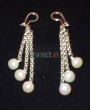 Серьги серебро Москва