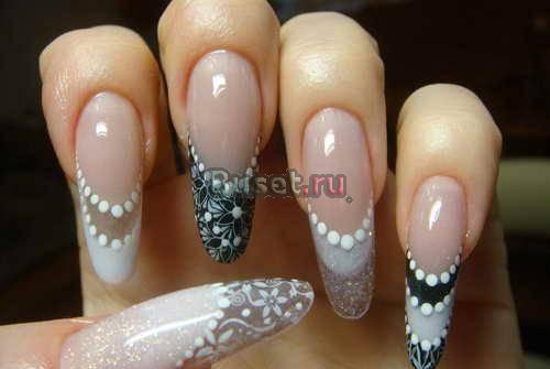 Наращивание ногтей акрил, гель Москва