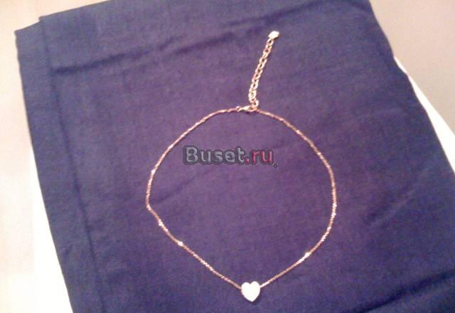 Колье с сердечком. Дорогая бижутерия Москва