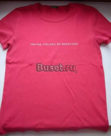 Летняя розовая футболка benetton Санкт-Петербург