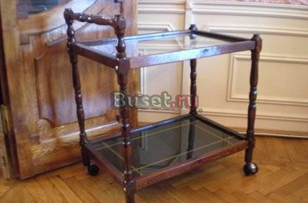Стол сервировочный б/у со стеклом Москва