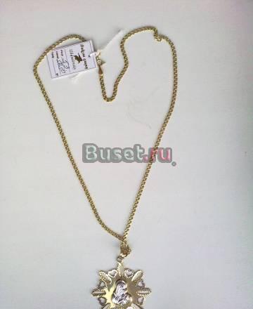 Красивейший комплект-золотая цепь с подвеской Москва