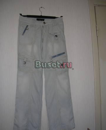 Штаны р-р 44 светло-серые с карманами летние Санкт-Петербург