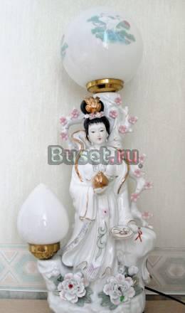 Китайский настольный фарфор.светильник руч.раб Москва