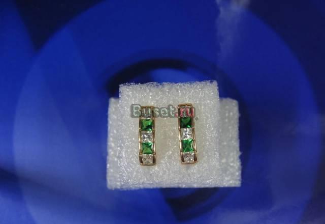 Серьги золотые 585 Москва