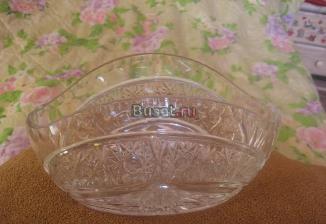 Салатники хрустальные,ладья,хрустальный рог Москва