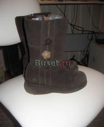 Зимние замшевые сапожки Москва