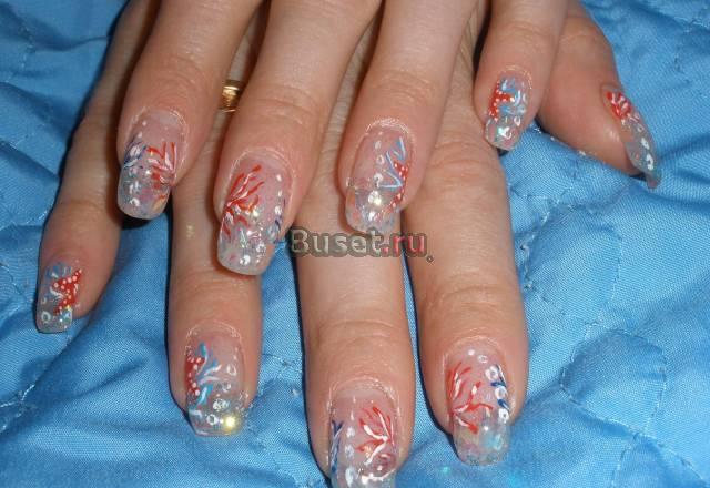 Наращивание ногтей(гель,акрил,биогель) дизайн Москва