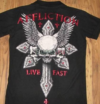 Новая футболка поло Affliction р.48 Москва