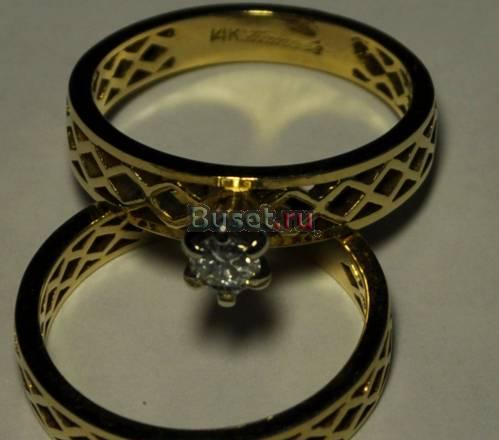 Двойное бриллиантовое кольцо 0.25карат Москва