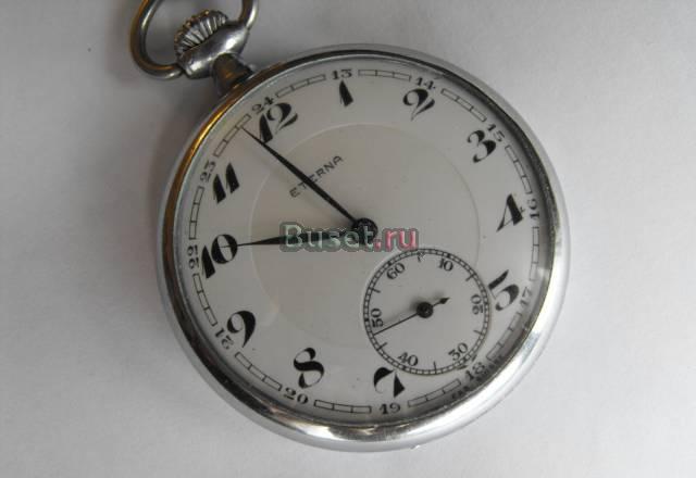 Карманные Швейцарские часы Eterna 1920г. Оригинал Москва