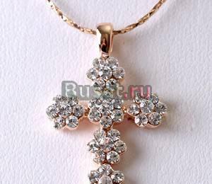 Крестик с бриллиантами Москва