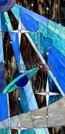 Витраж - космос, абстракция Москва