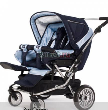 Коляска для двойни Emmaljunga Twin Cerox 360, цвет Москва