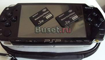 PSP SlimLigh прошита и 2 флэшки недорого Москва
