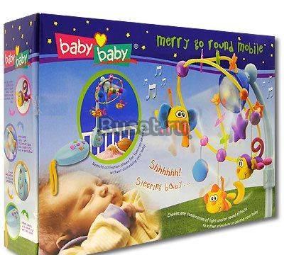Мобиль музыкальный светящийся с пультом  Baby Ba Москва