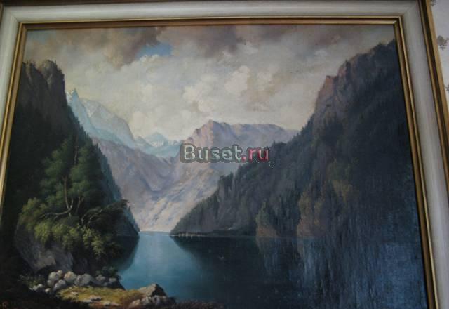Картина "Вид на Кёнигзее", холст, масло Москва